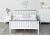 4ft Small Double White wood & Grey, Shangahi Shaker wooden bed frame 2